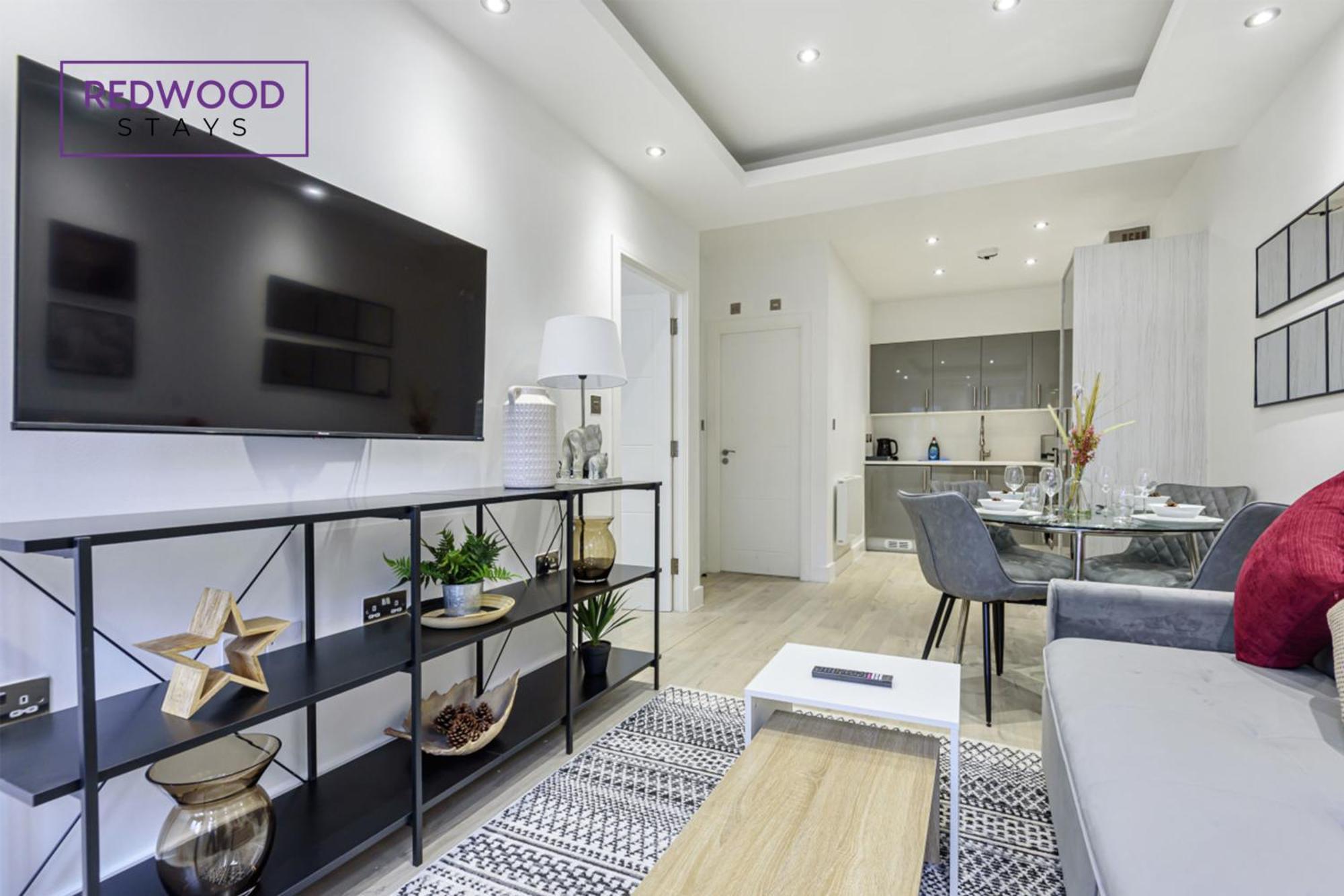 1 Bed 1 Bath Town Center Apartments For Corporates & Contractors, Wifi, Netflix And Parking On Selected Units By Redwood Stays Aldershot Extérieur photo